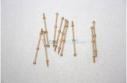 10 Two Holes Rail Stanchions 30mm