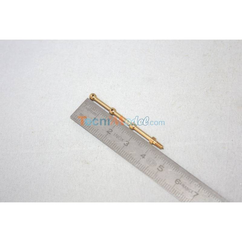 10 Three Holes Rail Stanchions 40mm