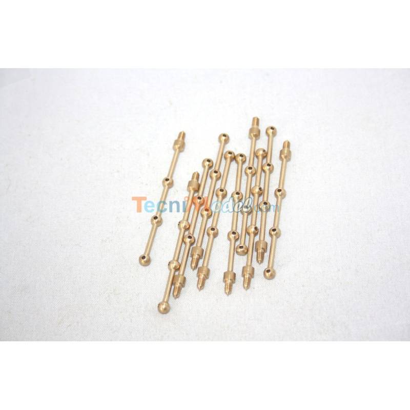 10 Three Holes Rail Stanchions 48mm