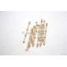 10 Three Holes Rail Stanchions 48mm