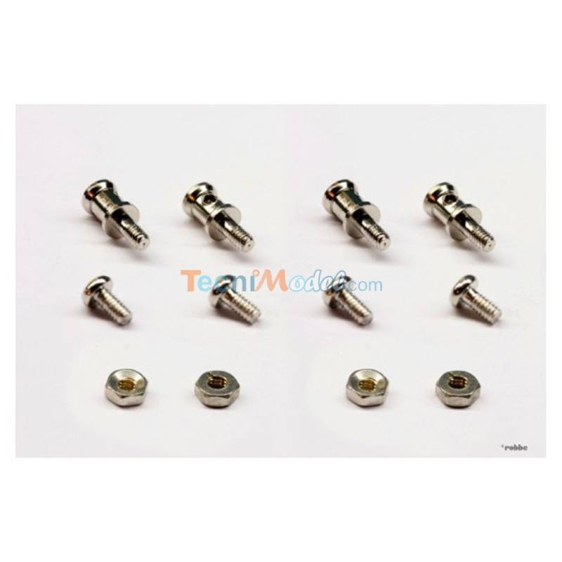 4 Dominos de tringlerie M2 pour tringlerie de Ø1,2mm
ROBBE 56000016