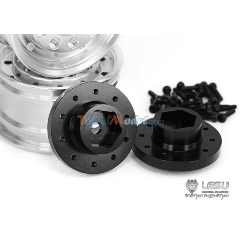 Pair of Wide Front Aluminum Rims for LESU axles