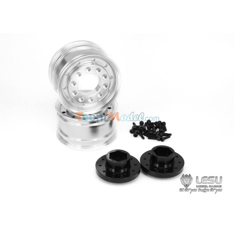 Paire de jantes alu avant larges pour essieux avant Lesu LESU W-2008-B