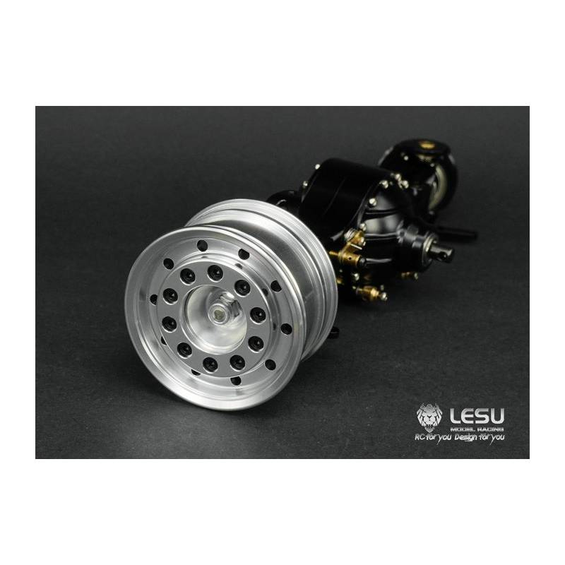 Pair of Wide Front Aluminum Rims for LESU axles