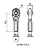 1 Ball joint M2.5 Stainless steel