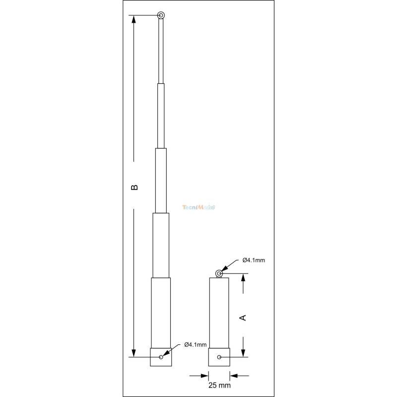 hydraulic telescopic cylinder 100-345mm
LESU Y-1509-100