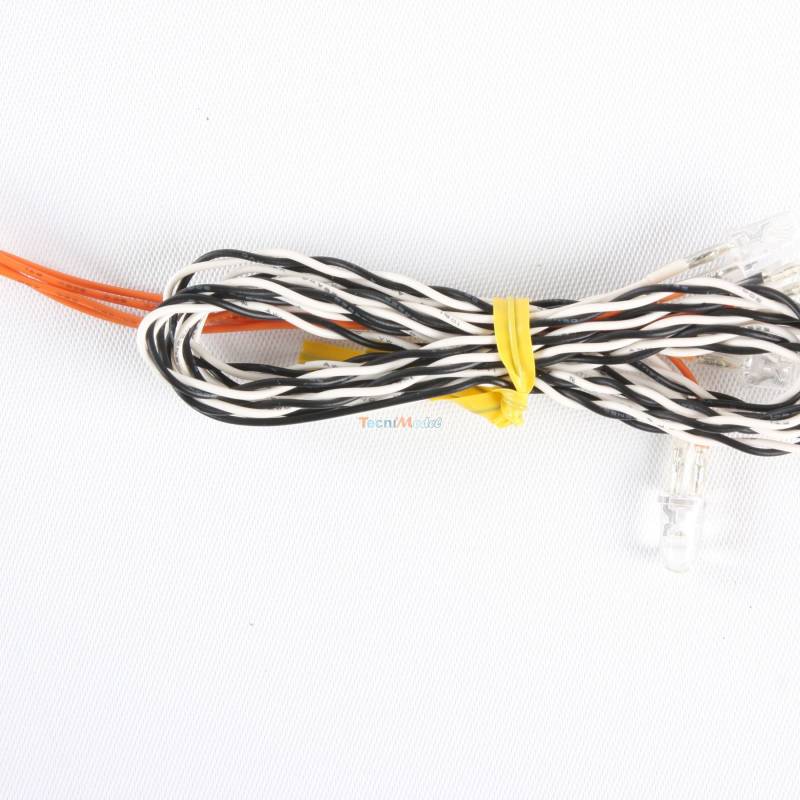 2 white 5mm LED beams for Multifunction module Tamiya (56511 or 56523) J14 J17