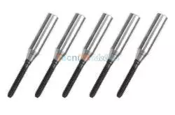 5 Embouts ALU filetés M2 pour tige Ø3mm GFORCE GF-2103-001