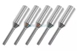 5 Embouts ALU filetés M3 pour tige Ø6mm GFORCE GF-2103-011
