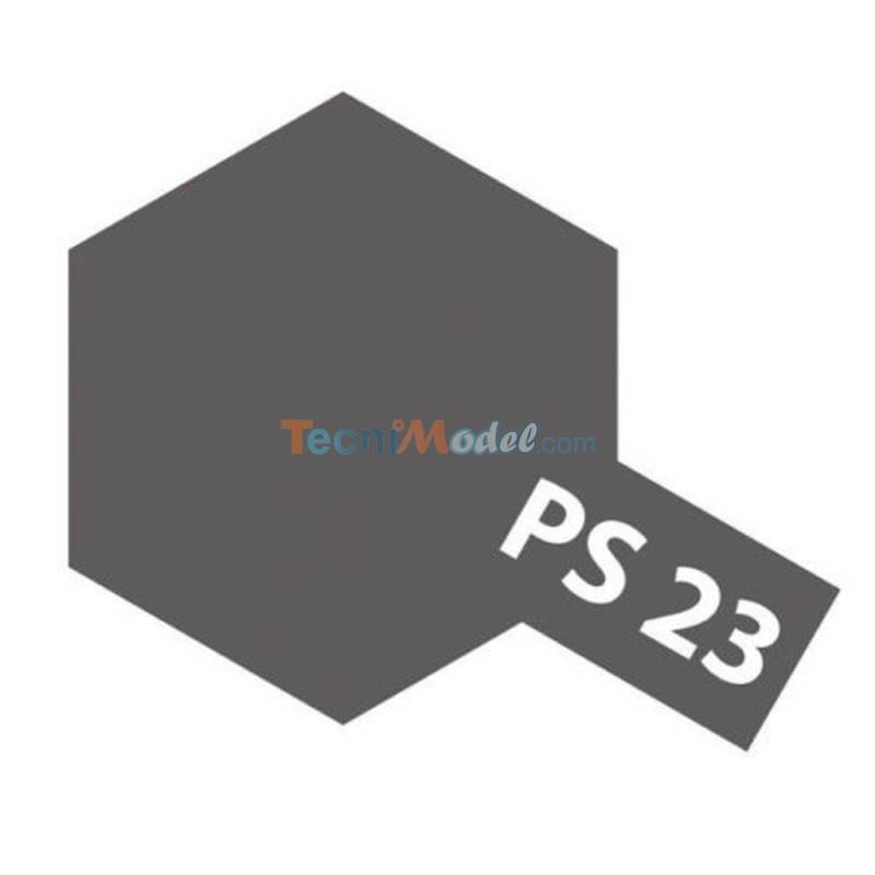 Peinture en aérosol PS23 gris métallisé "Gun Metal" pour carrosserie polycarbonate Tamiya 86023
