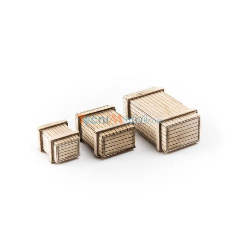 Set of 3 wooden crates AERONAUT 581921
