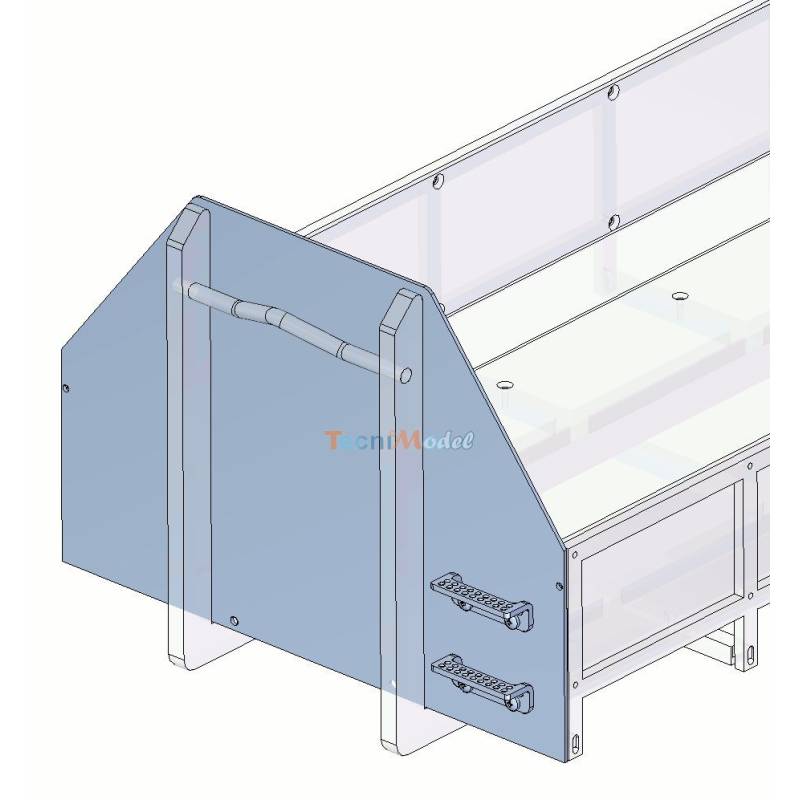 Front plate (with steps) for low tippers Leimbach