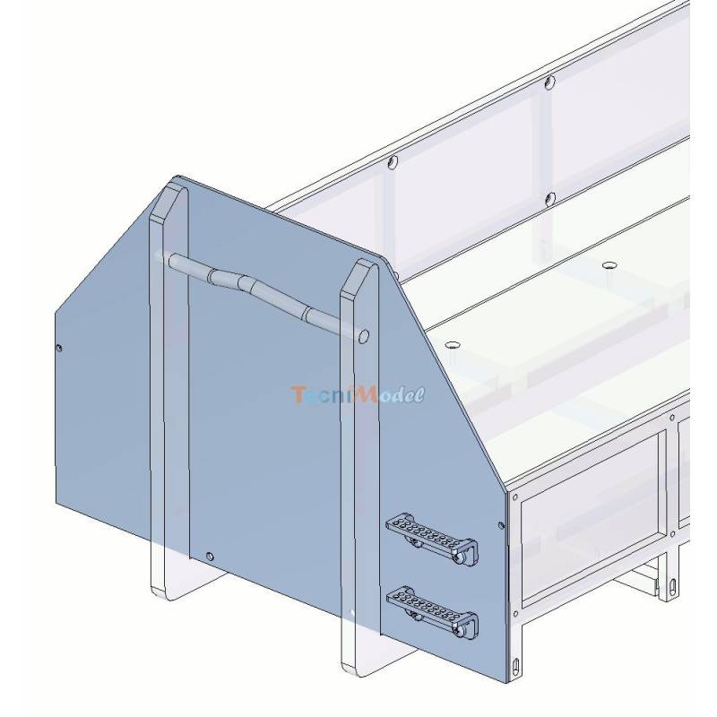 Plaque frontale (avec marches) pour bennes basses Leimbach
