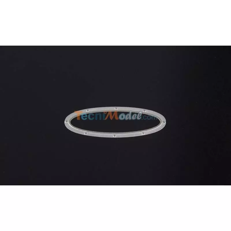 Portholes oval 36x15mm photoengraved AERONAUT 576026