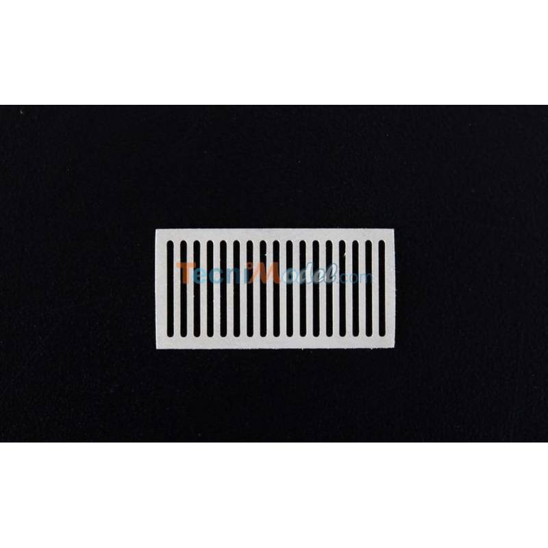 4 Grilles d'Aérations Rectangulaires 20x10mm AERONAUT 572052