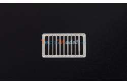 4 Grilles d'Aérations Rectangulaires 22x12.5mm AERONAUT 572033