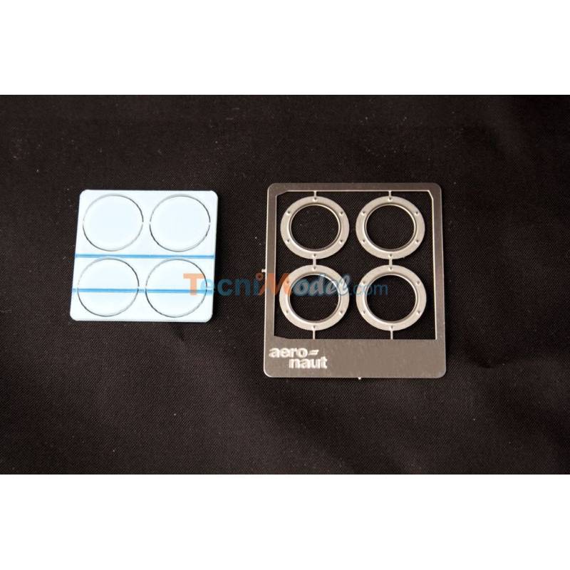 4 Portholes Ø14mm photo-etched Aero-Naut 576045