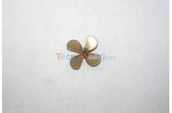 Hélice 4 pales plastique 30mm/M4 droite