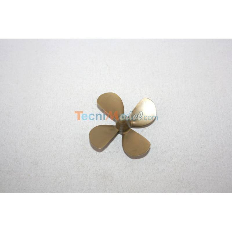 Hélice 4 pales plastique 55mm/M4 droite