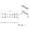 Échelle en métal avec supports pour modèles réduits au 1/14 - LESU G-6209