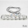 Light bar for MAN TGX Tamiya 1/14 in polished stainless steel - LESU S-1249-B