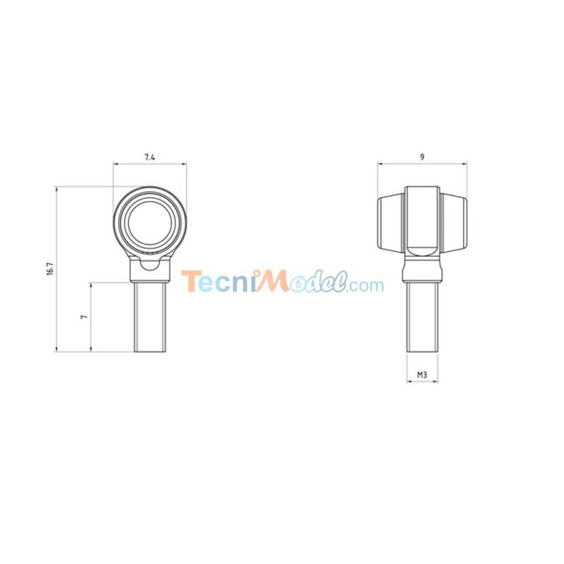 Clearance lights for truck rc 1/14 - LESU S-1235