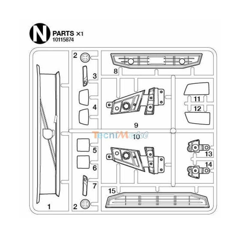 Grappe N de Volvo FH16 Tamiya 56360