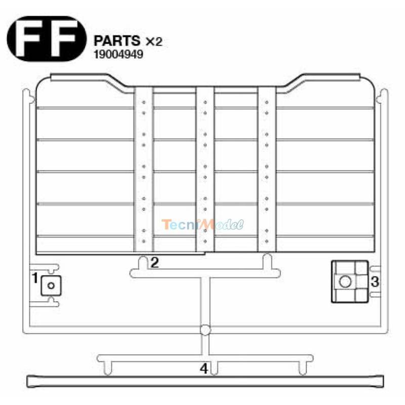 Tamiya FF Parts for Volvo FH16 Tamiya 56360