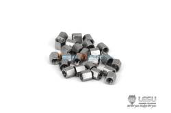 10 Écrous inox M2x2,5 LESU - 2,5mm sur plat - LESU LA-LNM2-2.5SUS