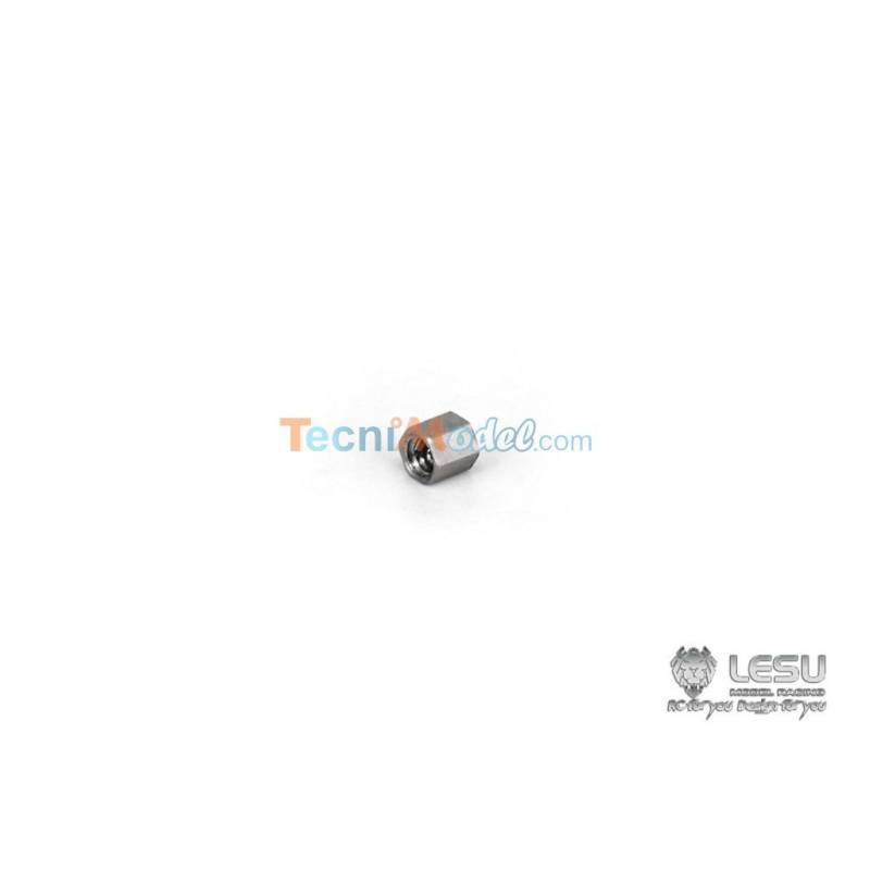 10 Stainless steel nuts M2x2.5 LESU - 2.5mm across flats - LESU LA-LNM2-2.5SUS
