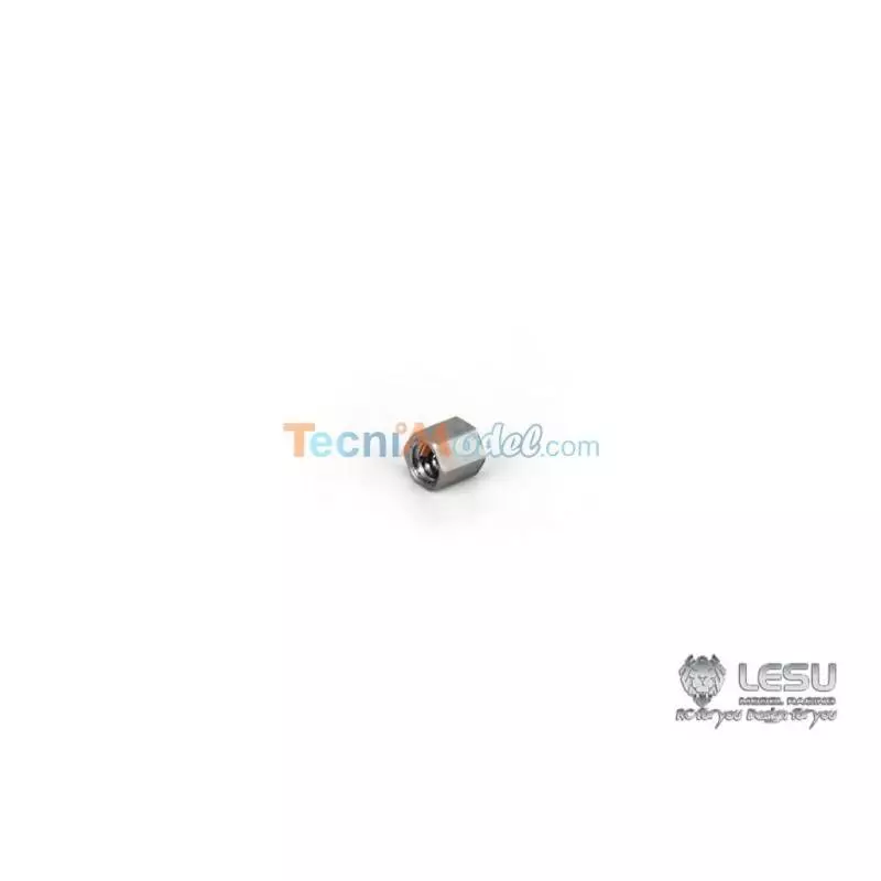 10 LESU M2x2 stainless steel nuts - 2.5mm on flat - LESU LA-LNM2-2.0SUS