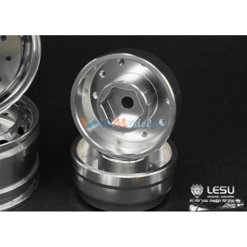 2 Jantes alu larges LESU avec Hexagones LESU W-2043-D2