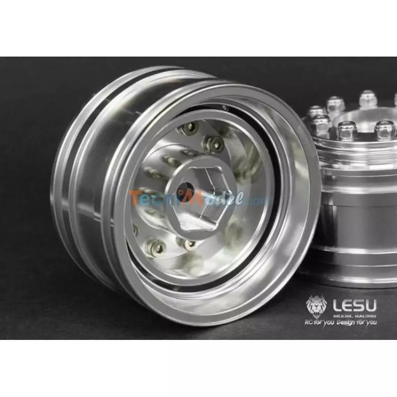 2 Jantes alu larges LESU avec Hexagones LESU W-2043-D2