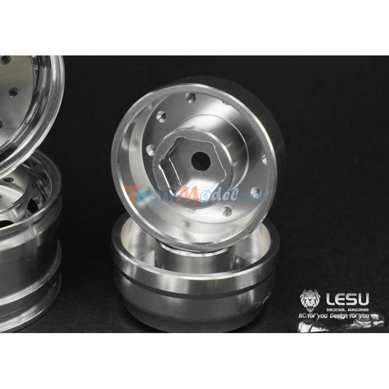 2 Jantes alu larges LESU avec Hexagones LESU W-2043-D1