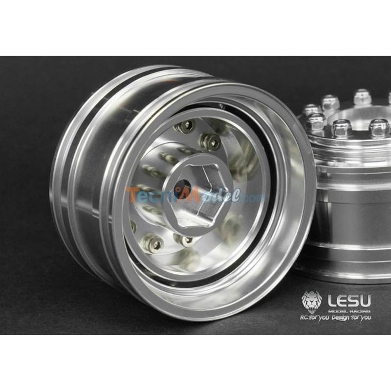 2 Jantes alu larges LESU avec Hexagones LESU W-2043-D1