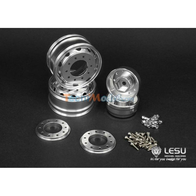 2 Jantes alu larges LESU avec Hexagones LESU W-2043-D1