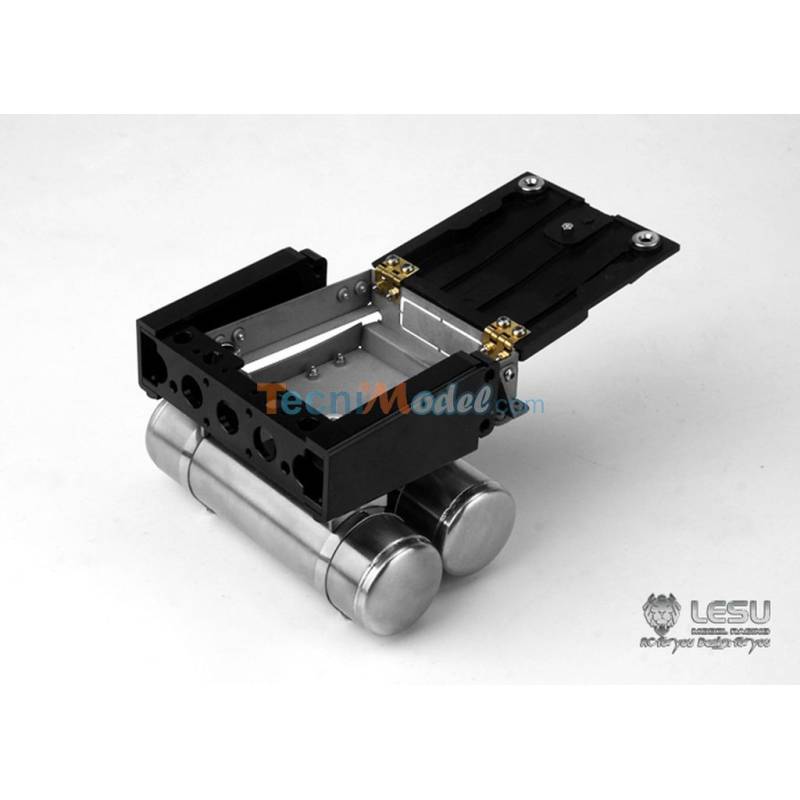 Rear cross-member and lights holders for MB Tamiya 1/14 - LESU L-1027