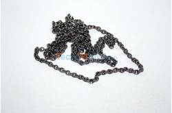 1 Dark metal chain 6.4x5mm 1100mm - Tamiya 5905004