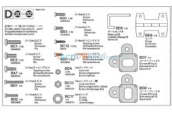 D-parts bag for Tamiya Container Trailer - TAMIYA 9401782