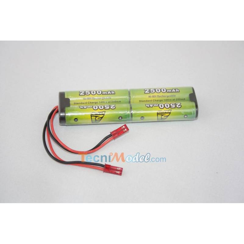 Accu Nimh 4.8v 2500mAh prise bec (accu émetteur PTR-6A)