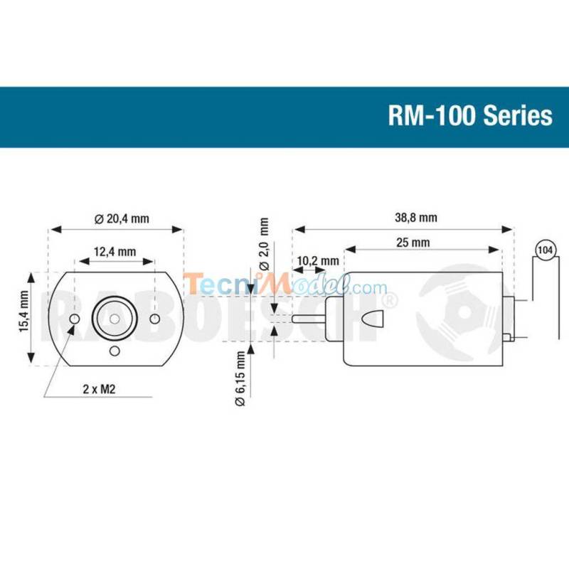 Raboesch BLUE RM130 12v brushed motor KRICK RB-109-13