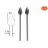 2 Fraises Ø6mm embout en acier wolfram-vanadium axe 2,35 mm PROXXON 28724
