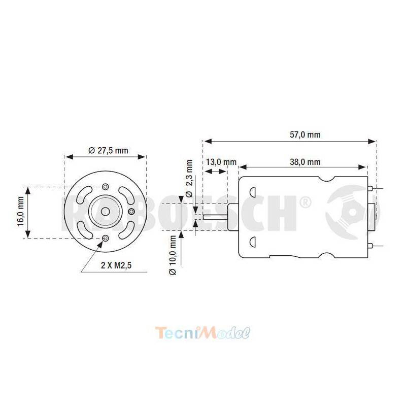 Moteur Raboesch BLUE RM430 12v KRICK RB109-43