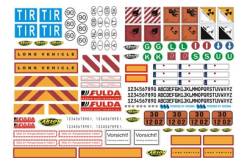 Feuille d'autocollants signalisation Carson 500907086