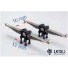 Pair of leaf springs with mounting kit for front axle