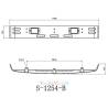 Visière en Inox avec feux pour Scania R470 / R620 Tamiya 1/14 - LESU S-1254-B