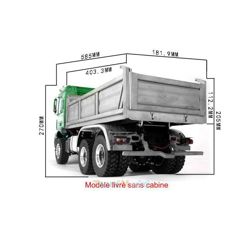 LESU Arocs 3348 benne hydraulique 6x6
