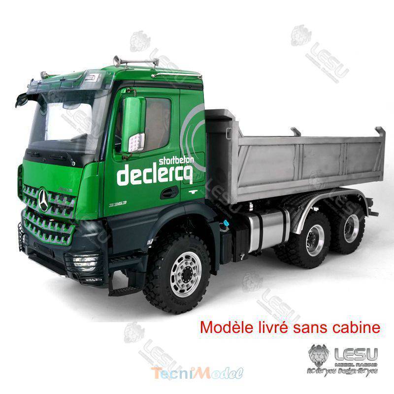 LESU Camion benne Arocs 3348 hydraulique 6x6 (sans cabine)