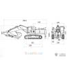 Hydraulic Excavator 1/14 RC Kit Komatsu PC360 by LESU