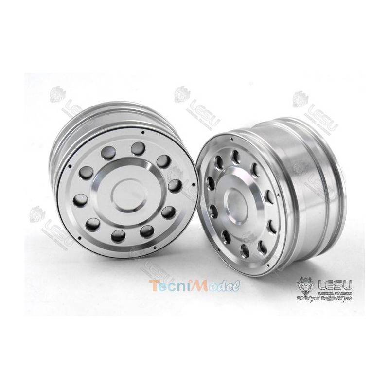 Pair of Wide Mercedes Front Aluminum Rims for ball-bearings
LESU W-2053-A
